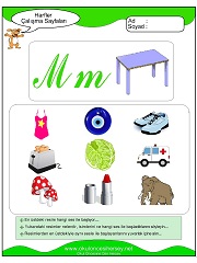 M Sesi Çalışma Sayfaları